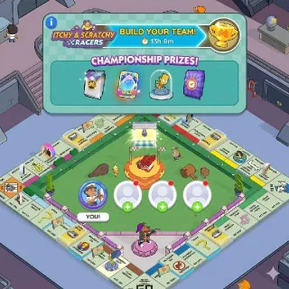 Itchy & Scratchy Racers Monopoly Go!