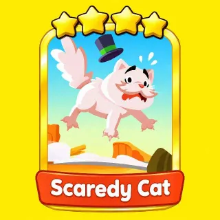 Scaredy Cat 4 ⭐ Gold Sticker Monopoly Go! Golden Blitz