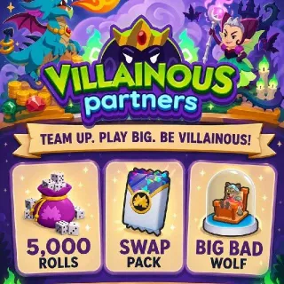 2 Slot Villainous Partners Monopoly Go