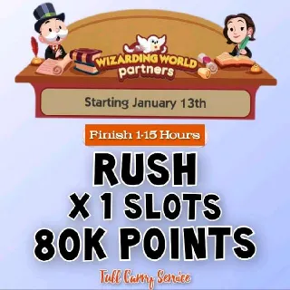 ⚡⚡INSTANT COMPLETE⚡⚡ Monopoly Wizarding PARTNER Go Event Full Carry (80K points)