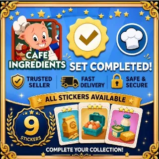CAFE INGREDIENTS | SET 11 | ALL ⭐️ STICKERS | MONOPOLY | GO | FAST DELIVERY