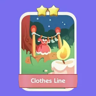 2 ⭐ Clothes Line Monopoly Go Sticker