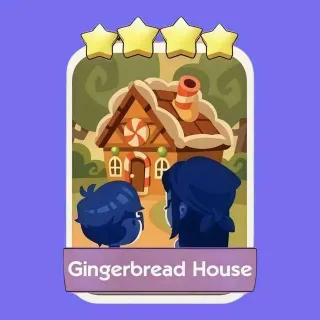 Gingerbread House 4 ✨ Monopoly Go Sticker