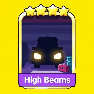 High Beams 4⭐ Gold Sticker Monopoly Go Golden Blitz