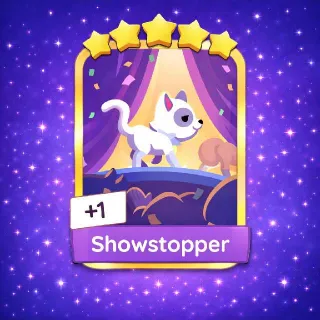 Showstopper 5⭐ Gold Sticker Monopoly Go Golden Blitz