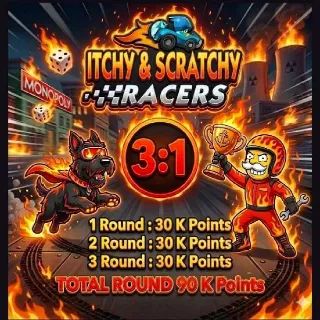 Itchy & Scratchy Racers Monopoly Go!
