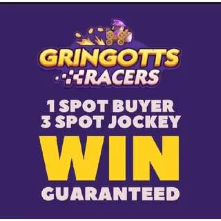 Gringotts Racers Monopoly go sticker ( guaranteed 1st place )