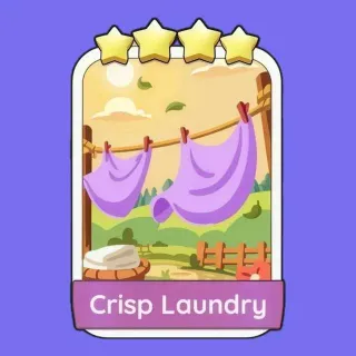 Crisp Laundry 4 ⭐ Sticker Monopoly Go!
