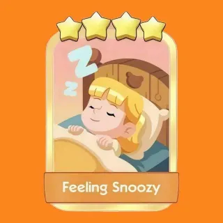 Feeling Snoozy 4⭐ Gold Sticker Monopoly Go Golden Blitz