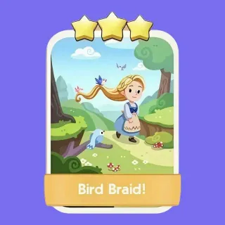 3 ✨ Bird Braid! Monopoly Go Sticker