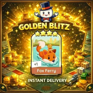 Fox Ferry 4⭐ Gold Sticker Monopoly Go Golden Blitz