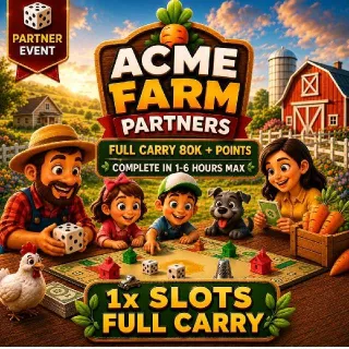 Acme Farm Partners_mogo partner event Full Carry ( Rush Slots)