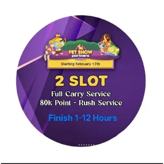 2x SLOT PET SHOW PARTNERS Monopoly-Go Posh pets Album-Starting February 17th (Read Description)