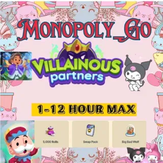1 Slot Villainous Partners Monopoly Go