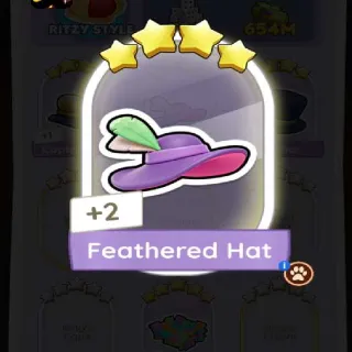 Feathered Hat Monopoly Go