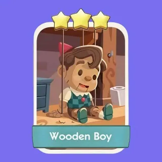 3 ✨ Wooden Boy Monopoly Go Sticker