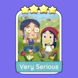 Very Serious 4 ⭐ Sticker Monopoly Go!