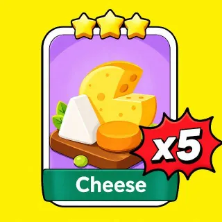 x5 Cheese Monopoly Go!