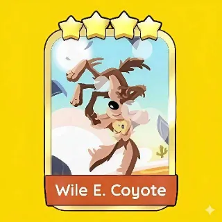 Wile E. Coyote 4 ⭐ Gold Sticker Monopoly Go Golden Blitz