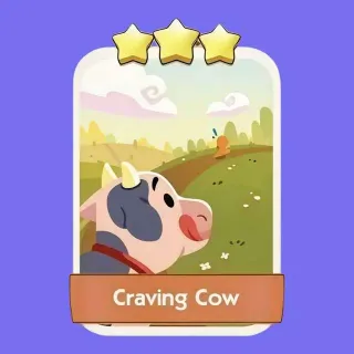 3 ✨ Craving Cow Monopoly Go Sticker