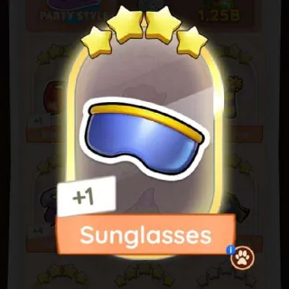 Sunglasses  4⭐ Gold Sticker Monopoly Go Golden Blitz
