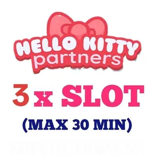 3 x Slot Hello Kitty Partners Monopoly Go