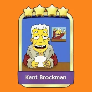 Kent Brockman 4⭐ Gold Sticker Monopoly Go Golden Blitz