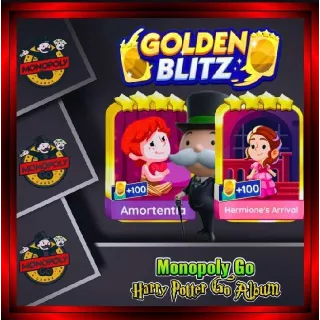 Golden Blitz Monopoly Go Sticker CHEAPEST🔥SUPER FAST⚡24/7💬
