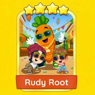 Rudy Root 4⭐ Gold Sticker Monopoly Go Golden Blitz