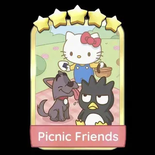 Picnic Friends 5 ⭐ Gold Sticker Monopoly Go Golden Blitz