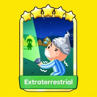 Extraterrestrial 5 ⭐ Gold Sticker Monopoly Go! Golden Blitz