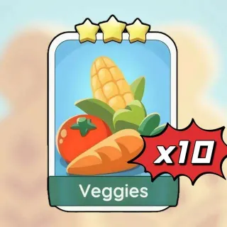 x10 Veggies Monopoly Go