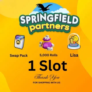 1 SLOT SPRINGFIELD PARTNER EVENT MONOPOLY GO