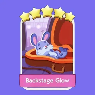 Backstage Glow 5 ✨ Monopoly Go Sticker