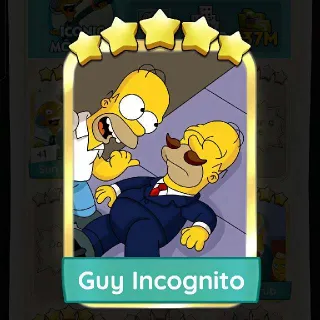 Guy Incognito 5 ⭐ Gold Sticker Monopoly Go Golden Blitz