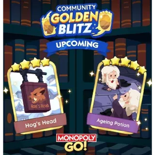 Ageing Potion & Hog`S Head COMBO { Golden Blitz  } Monopoly Go