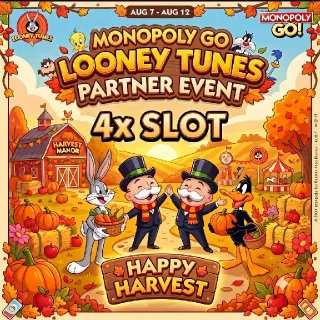 4 Slot Looney Tunes Partners Event Monopoly Go!