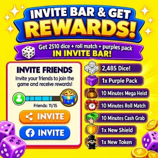 INVITE BAR Monopoly Go!