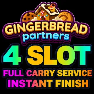 4 x Slot Gingerbread Partners Event Monopoly Go