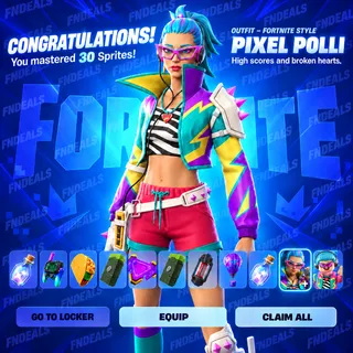 PIXEL POLLI SKIN AND PIXEL SPRITE TRAINER BACK BLING