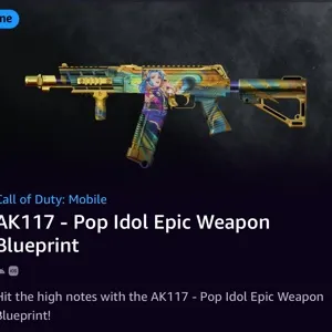AK117 Pop idol Epic weapon blueprint 