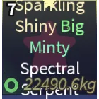 ✨SPARKLING SHINY BIG MINTY SPECTRAL SERPENT✨