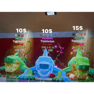 5x tralaledon 1x garbagzilla Moneymakers steal the brainrot