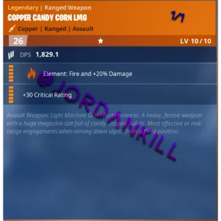 1/1 Fire Candy Corn LMG