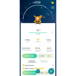 Pikachu Libre Shiny