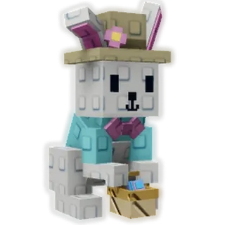 Gilded Choc Easter Bunny grow a garden 