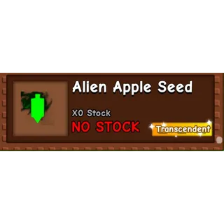Alien Apple seed grow a garden 