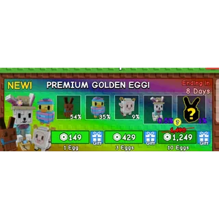 X80 Premium Golden Egg Grow a Garden