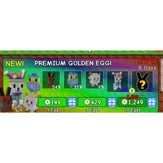 X50 Premium Golden Egg Grow a Garden