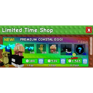 50x Permium Coastal Egg Grow a Garden 